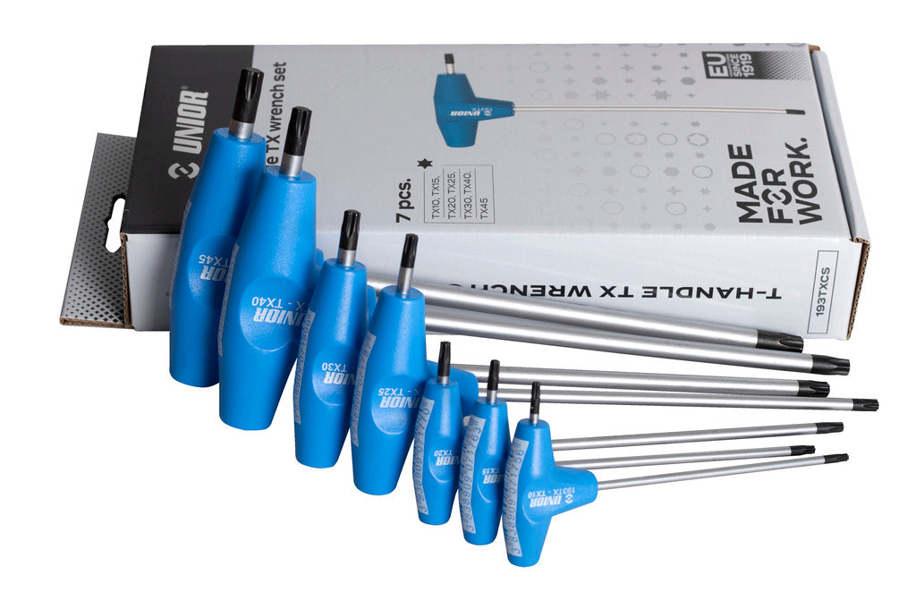 Unior izvijači TORX T ročaj  Art.193TXCS TX 10-TX 45 (607888)