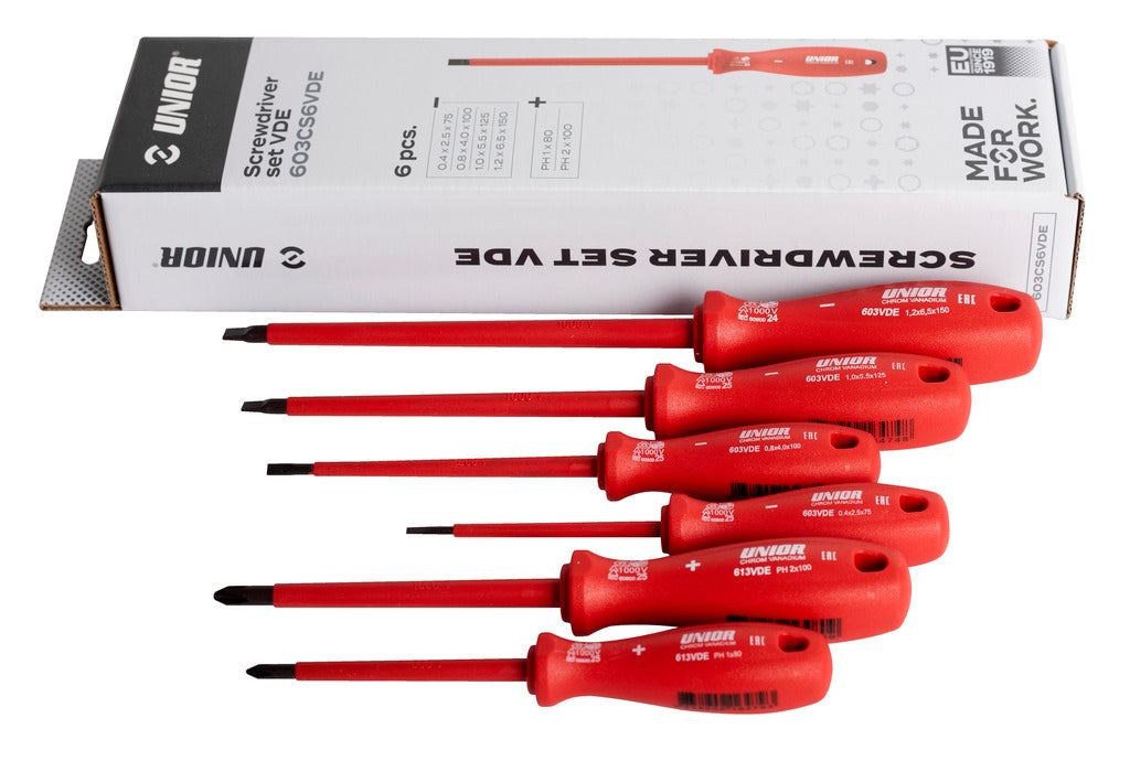 Unior izvijači ploščato križni VDE  Art.603CS6VDE 4x PL/2x PH (617044)