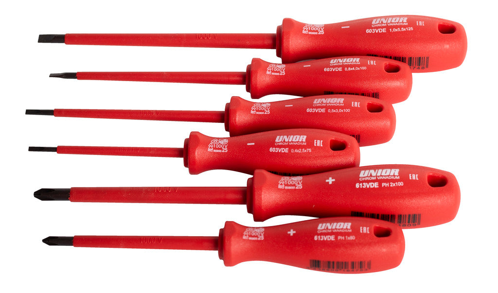 Unior izvijači ploščato križni VDE  Art.603CS6AVDE 4x PL/2x PH (617655)