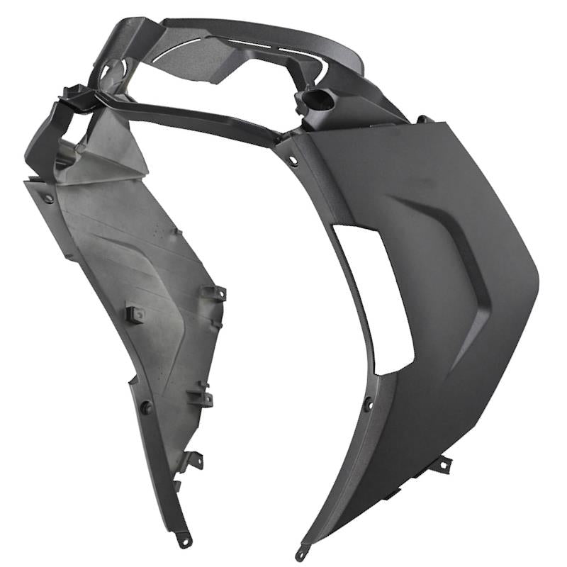 Spodnji del maske Znen F11 - mat črna - skuter