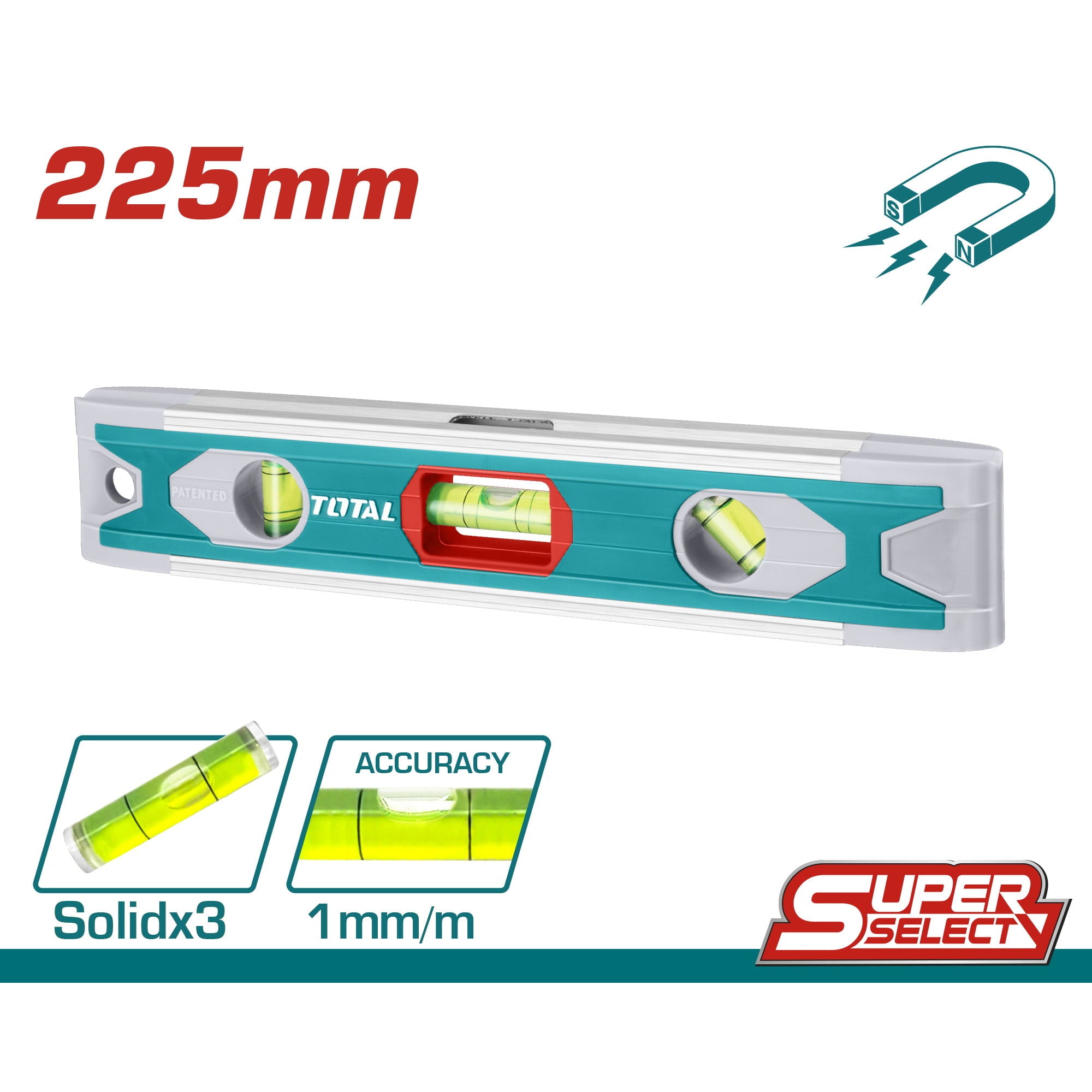 Vodna tehtnica/libela 225mm (TMT2235)