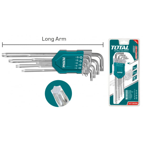9-delni set TORX ključev LONG / INDUSTRIAL (THT106392)