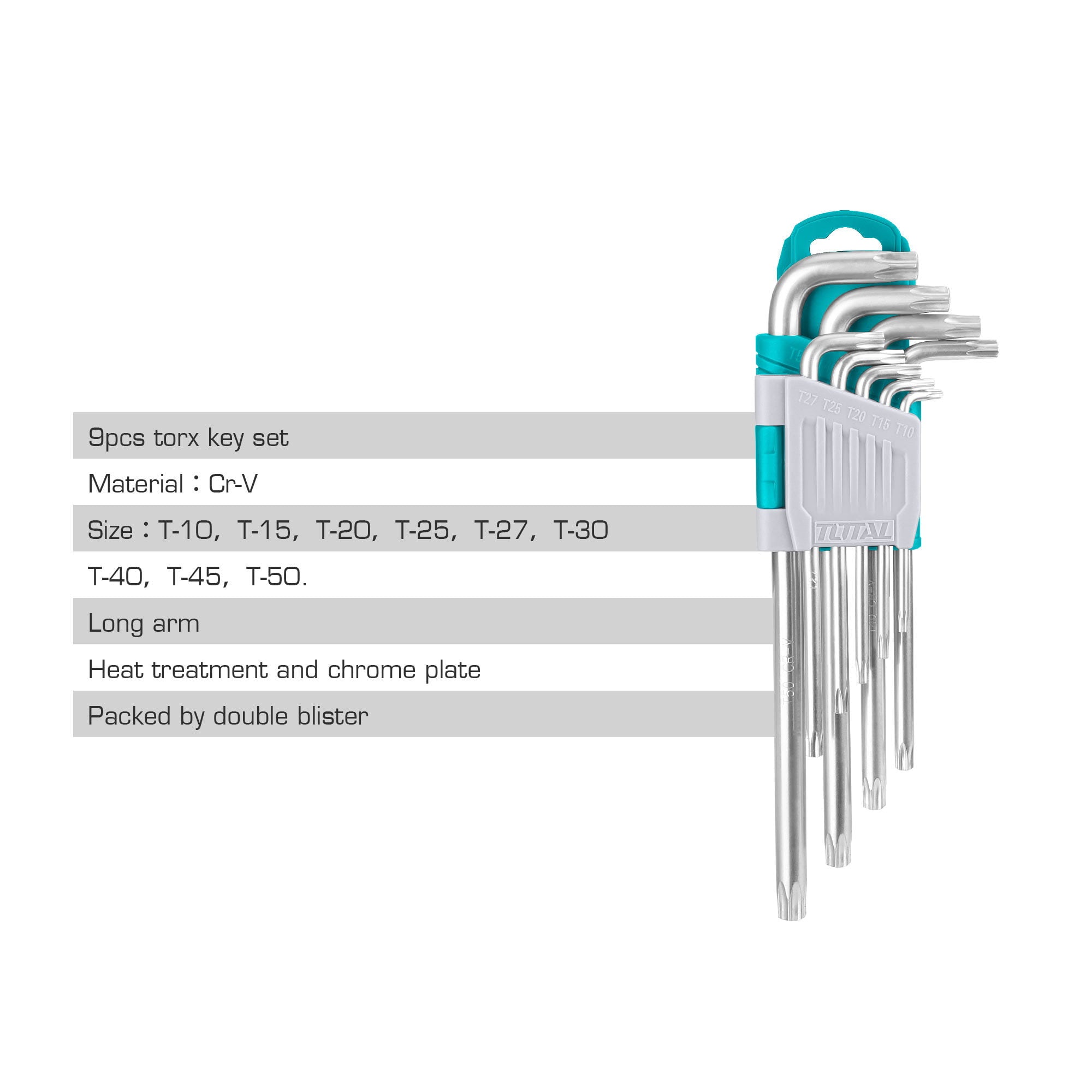 9-delni set TORX ključev LONG / INDUSTRIAL (THT106392)