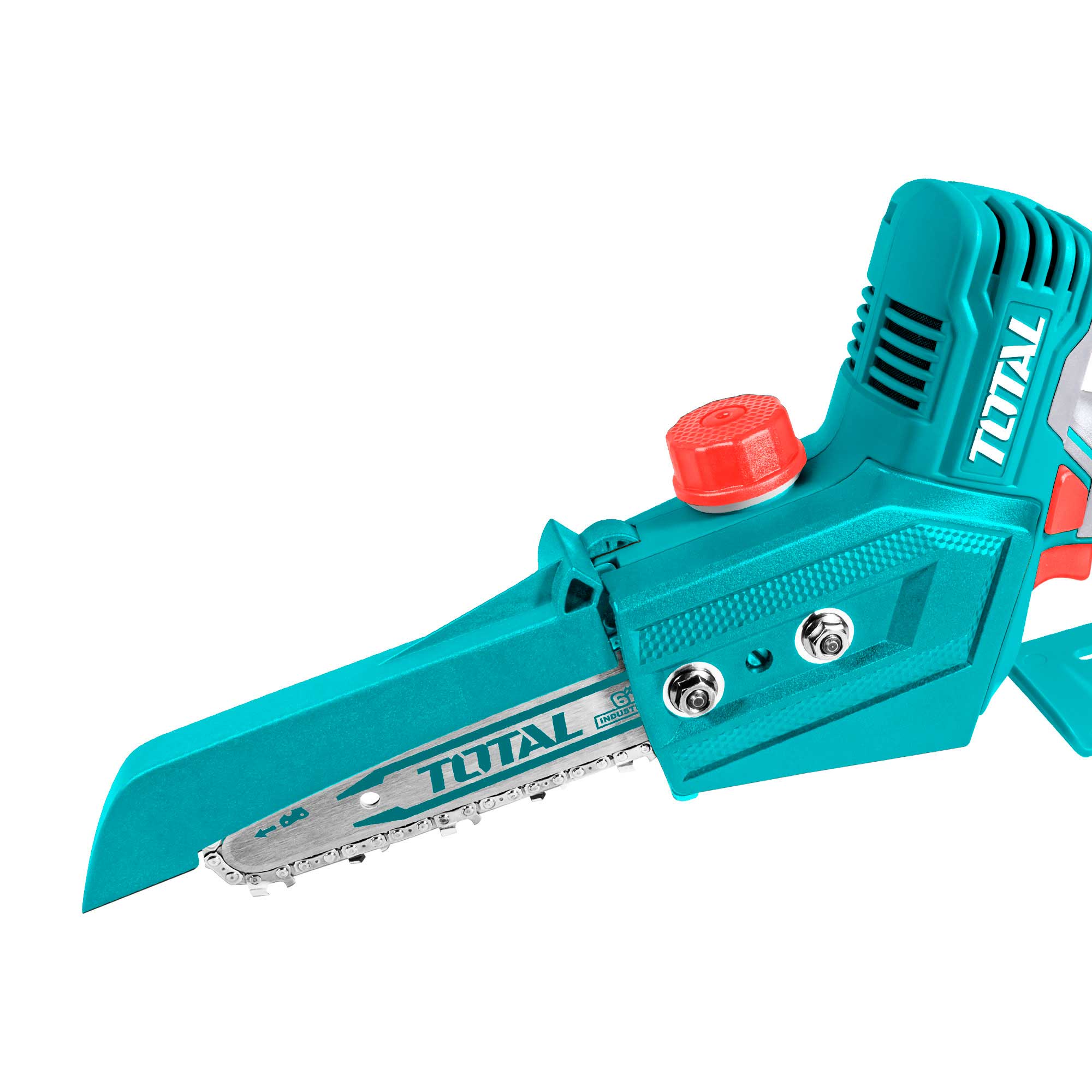 Akumulatorska mini verižna žaga 150mm, 20V/2.0Ah-7.5Ah/P20S/ INDUSTRIAL (SET Baterija 2x2Ah, Polnilec, Kovček) (TGSLI20686) TOTAL