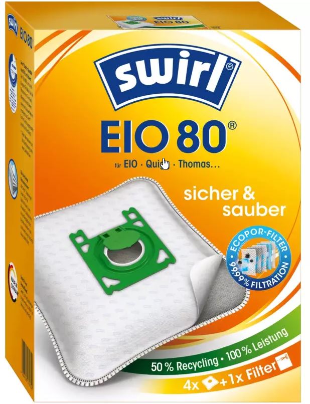 Swirl vrečke za sesalec EIO80