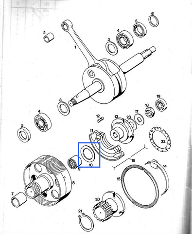 Podložka sklopke za Tomos A3 (209073) 2.0MM