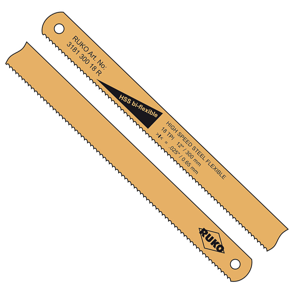 RUKO LIST ZA ROČNO ŽAGO HSS Bi-flexible. 300x13x0,70mm/Z-24 (300x13x0,70mm/Z-24-300x13x0,65mm/Z-18)