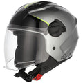 ČELADA JET ACERBIS LEVANTE - SIVA / RUMENA
