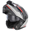 PREKLOPNA ČELADA ACERBIS RIDER - SIVA / RDEČA