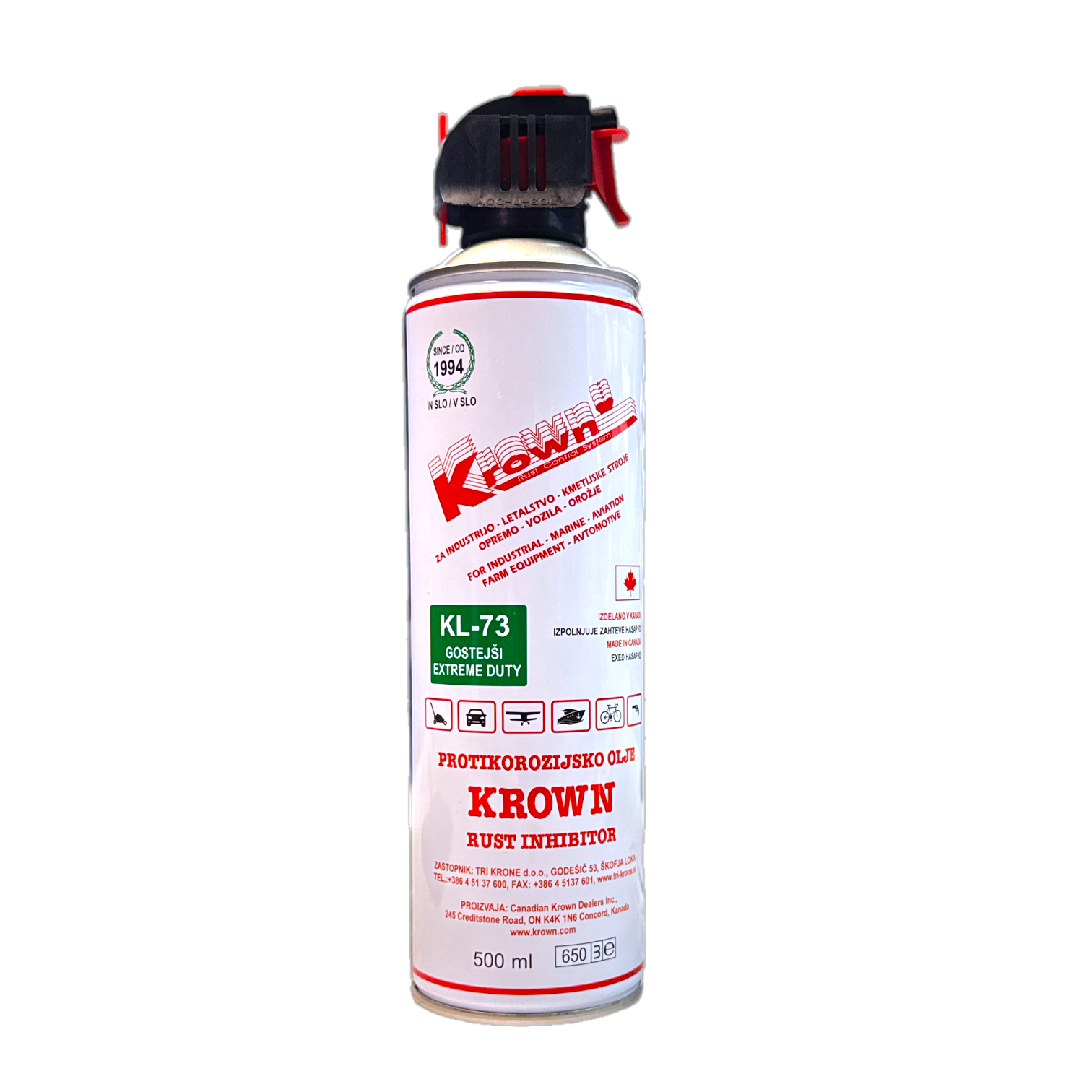 Krown sprej protikorozijsko olje gostejši KL-73 500ml