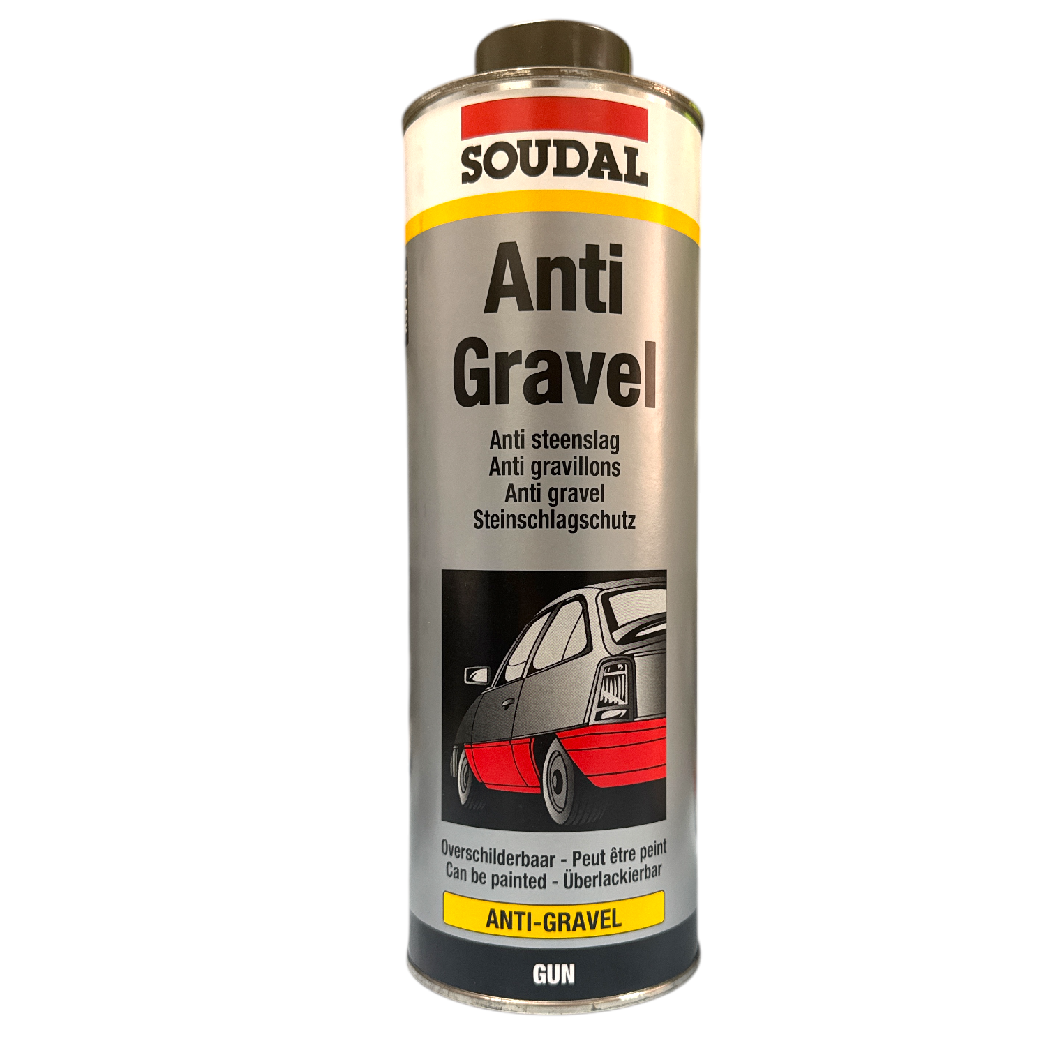 SOUDAL Talna zaščita kavčuk na pištolo 1kg Črna