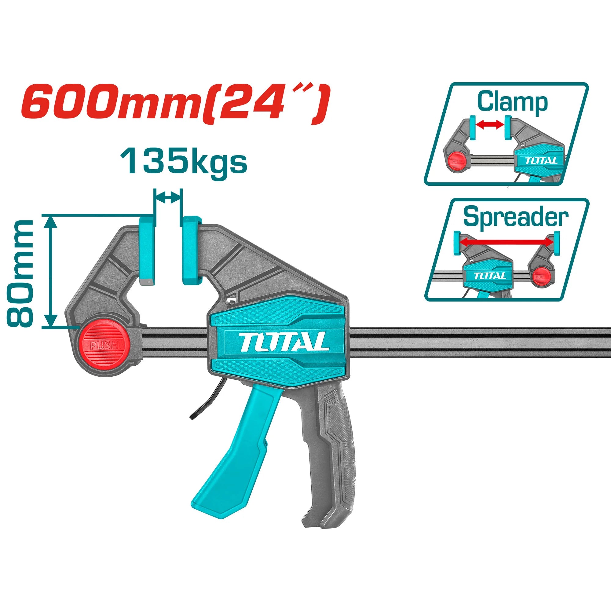 Hitra mizarska spona 600mm/135kg / INDUSTRIAL (THT1346802) TOTAL