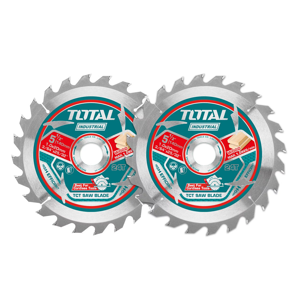Set ultra tankih listov za žago TCT, 140mm /2kos/ INDUSTRIAL (TAC2331403) TOTAL