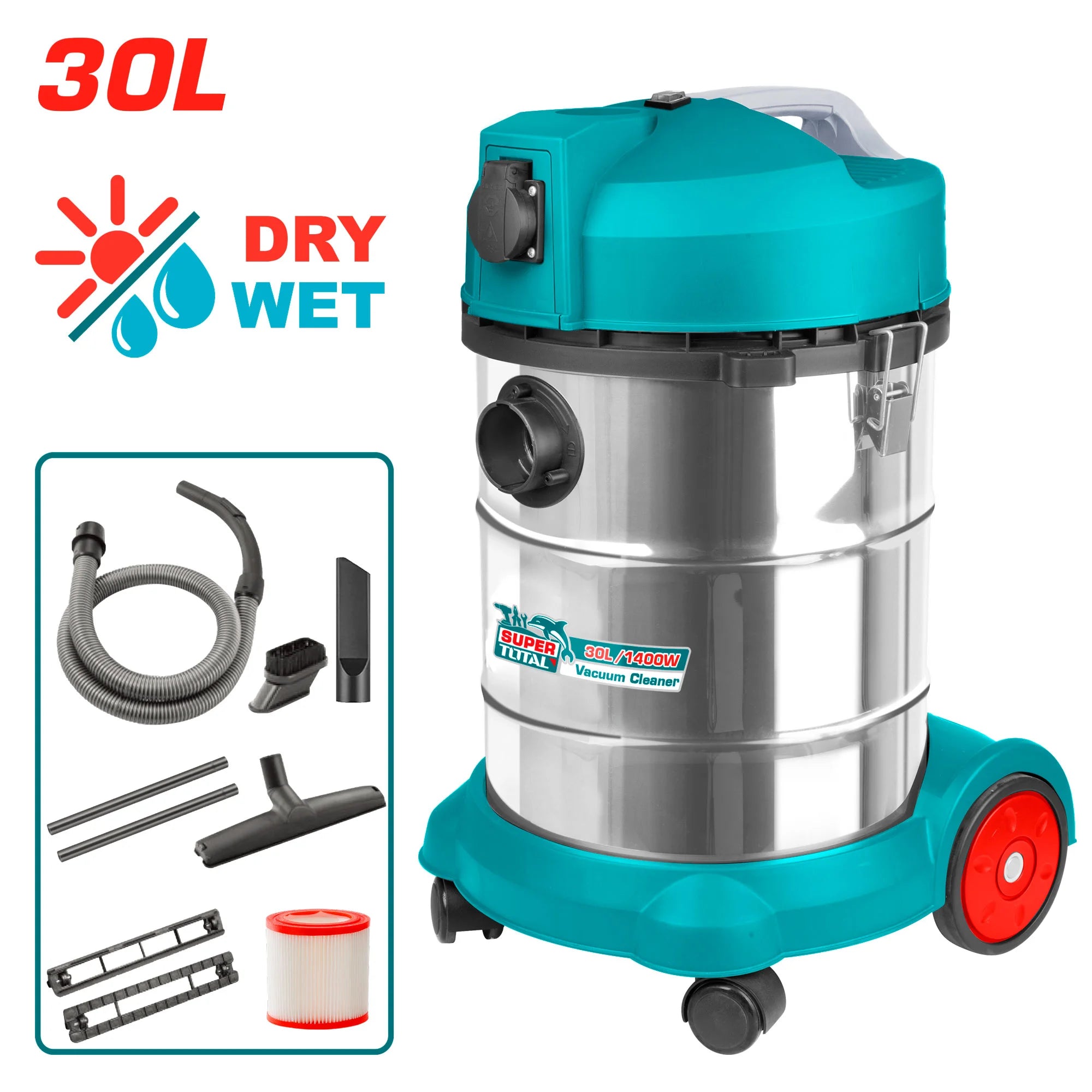 Sesalnik 30L/1400W INDUSTRIAL (TVC14301) TOTAL