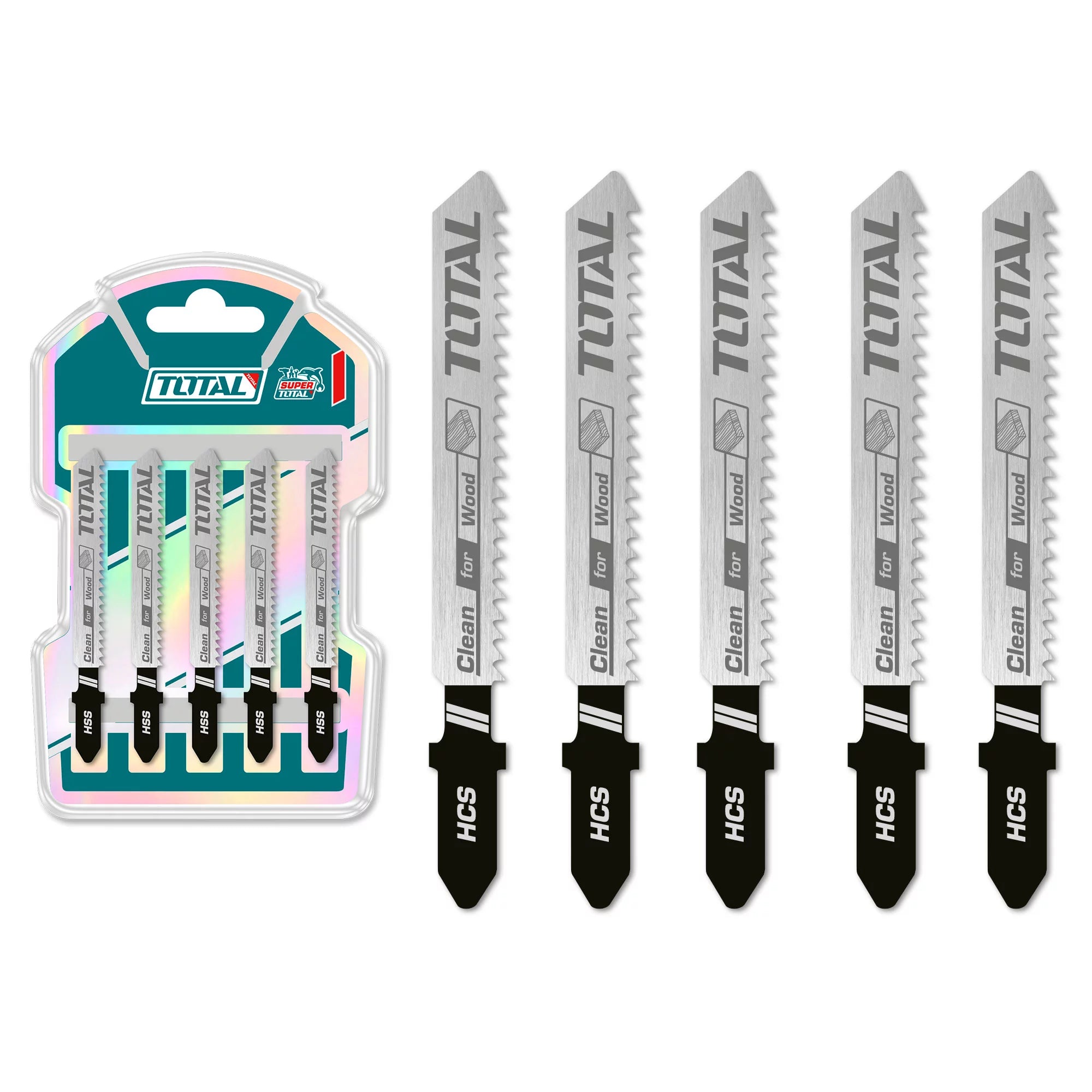 5-delni set listov za vbodno žago za les 100 mm (TAC51101B) TOTAL