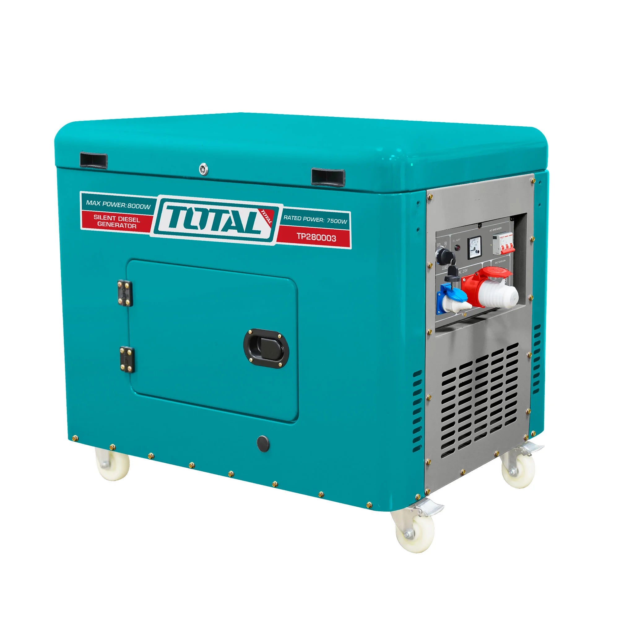 Tihi dizelski generator 8kW, 25L/9KM/9ur/3000rpm (TP280003) TOTAL