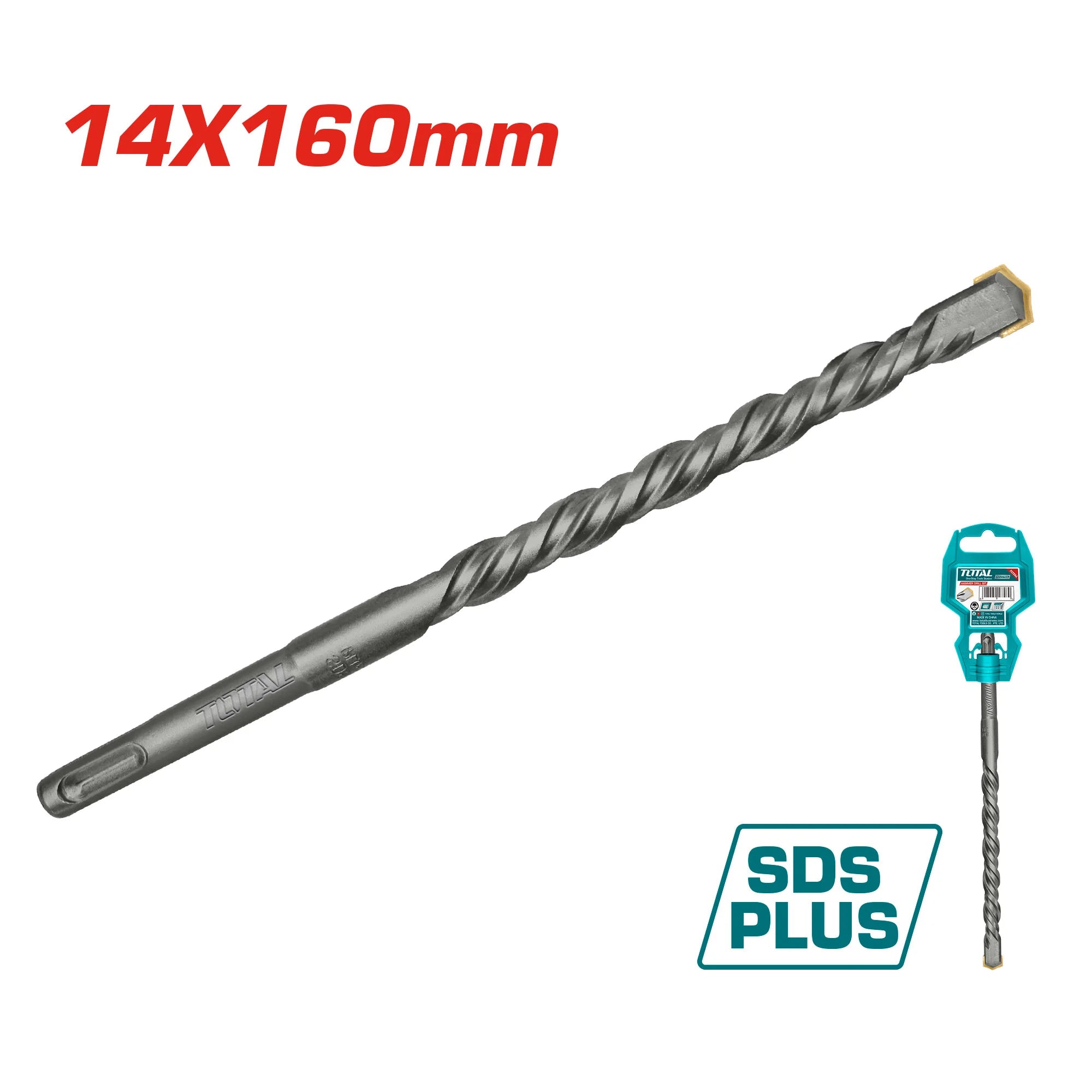 SDS plus vrtalno kladivo 14x160mm INDUSTRIAL (TAC311402) TOTAL
