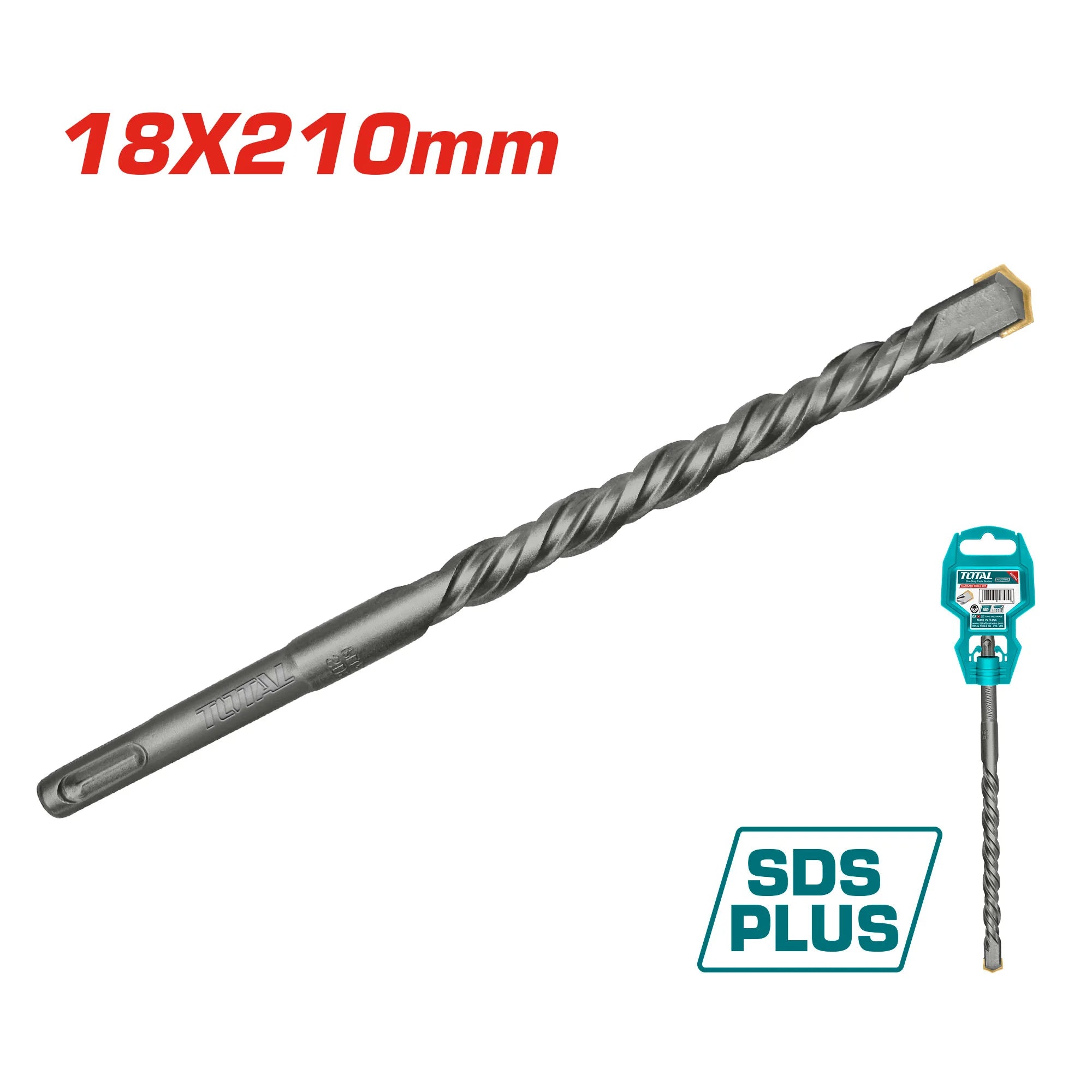 SDS plus vrtalno kladivo 18x210mm INDUSTRIAL (TAC311802) TOTAL