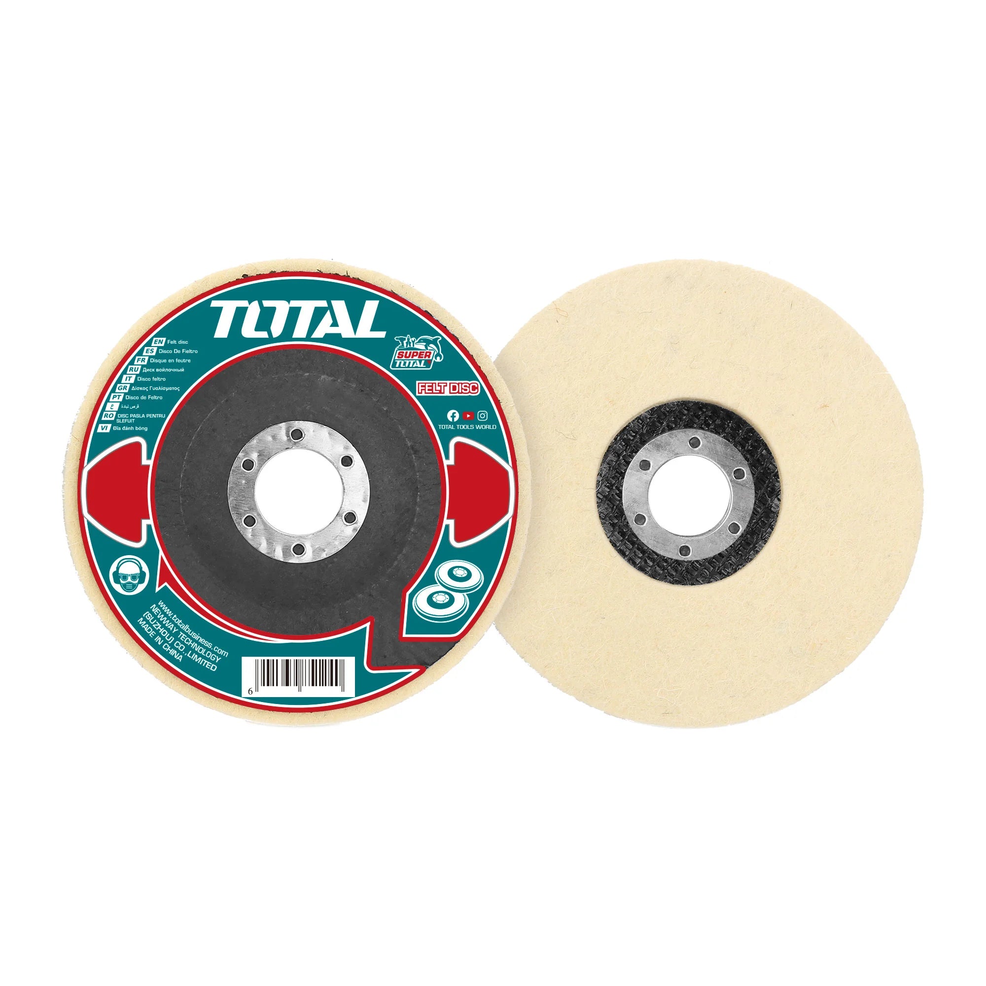 Polirni disk klobučevina 115×22,22 mm (TAC671151) TOTAL