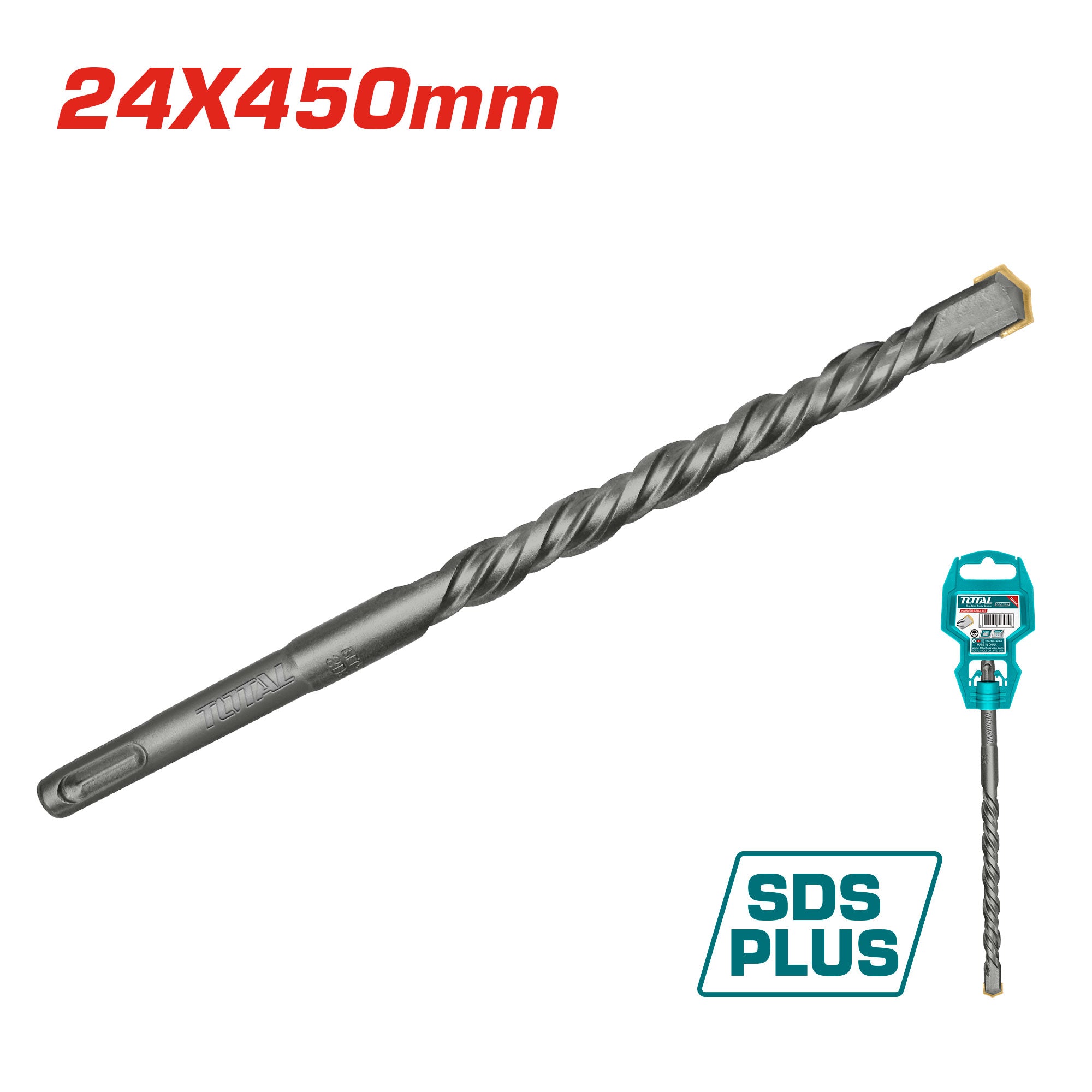 SDS plus sveder 24x450mm INDUSTRIAL (TAC312405) TOTAL