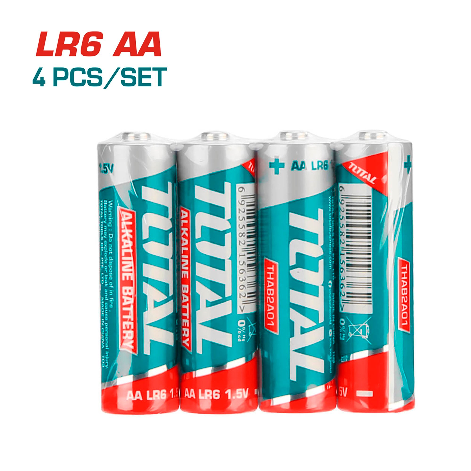 Alkalna baterija 1,5V / LR06 / AA / 4pcs (THAB2A01) TOTAL