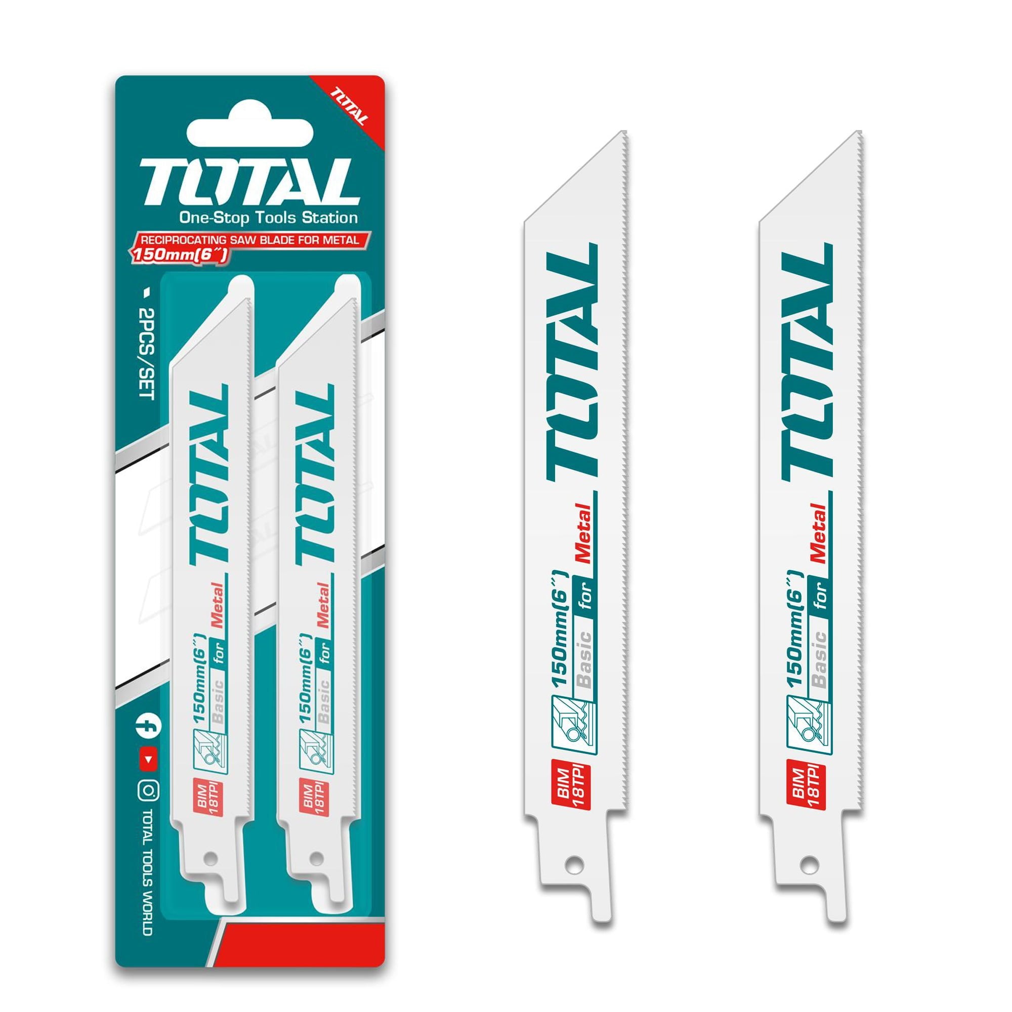 Rezilo za sabljasto žago za kovino 150mm / 2pcs (TAC52922EF) TOTAL