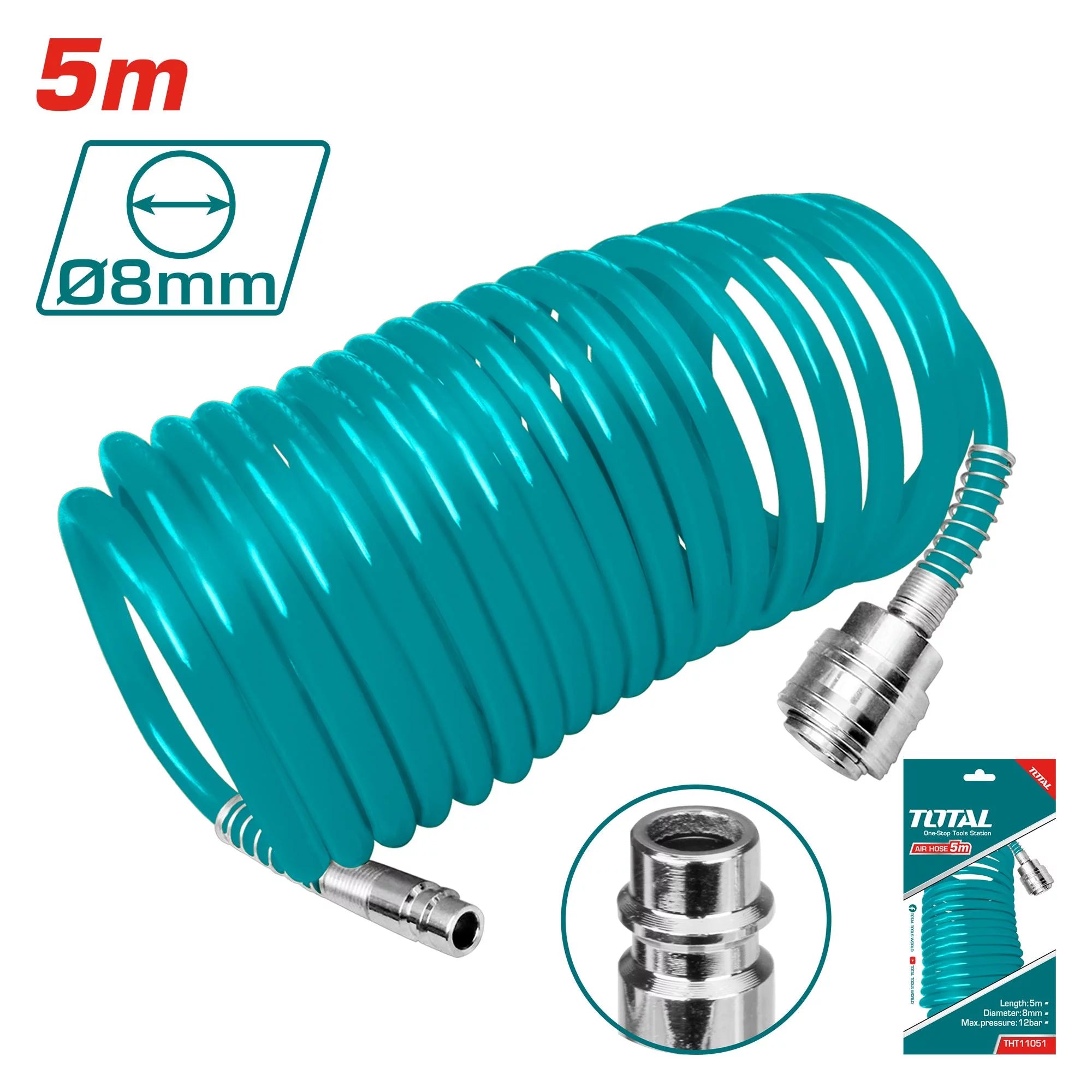 Spiralna cev za zrak 5m (THT11051) TOTAL