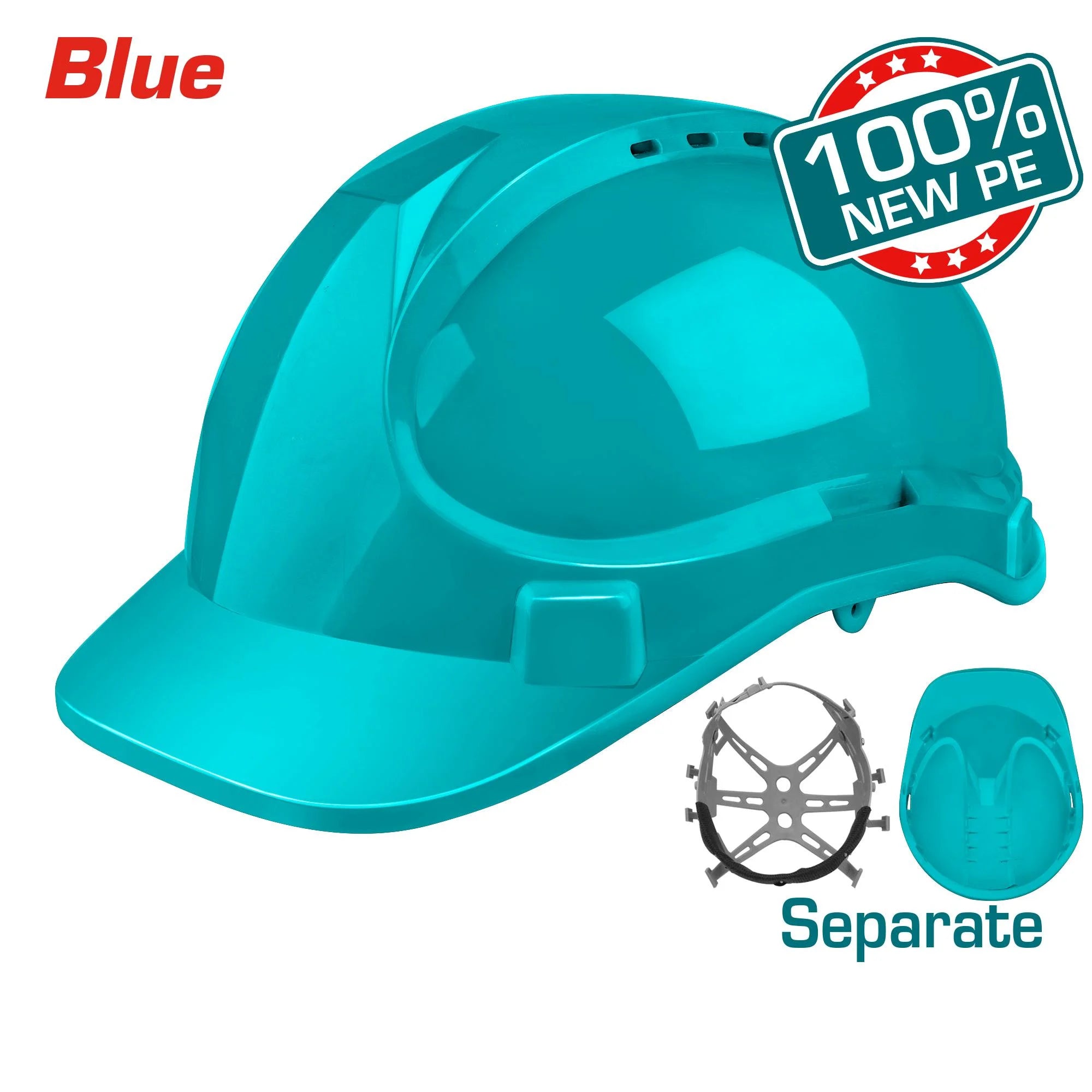 Varnostna čelada 08 Modra /330g/HDPE (TSP2608) TOTAL