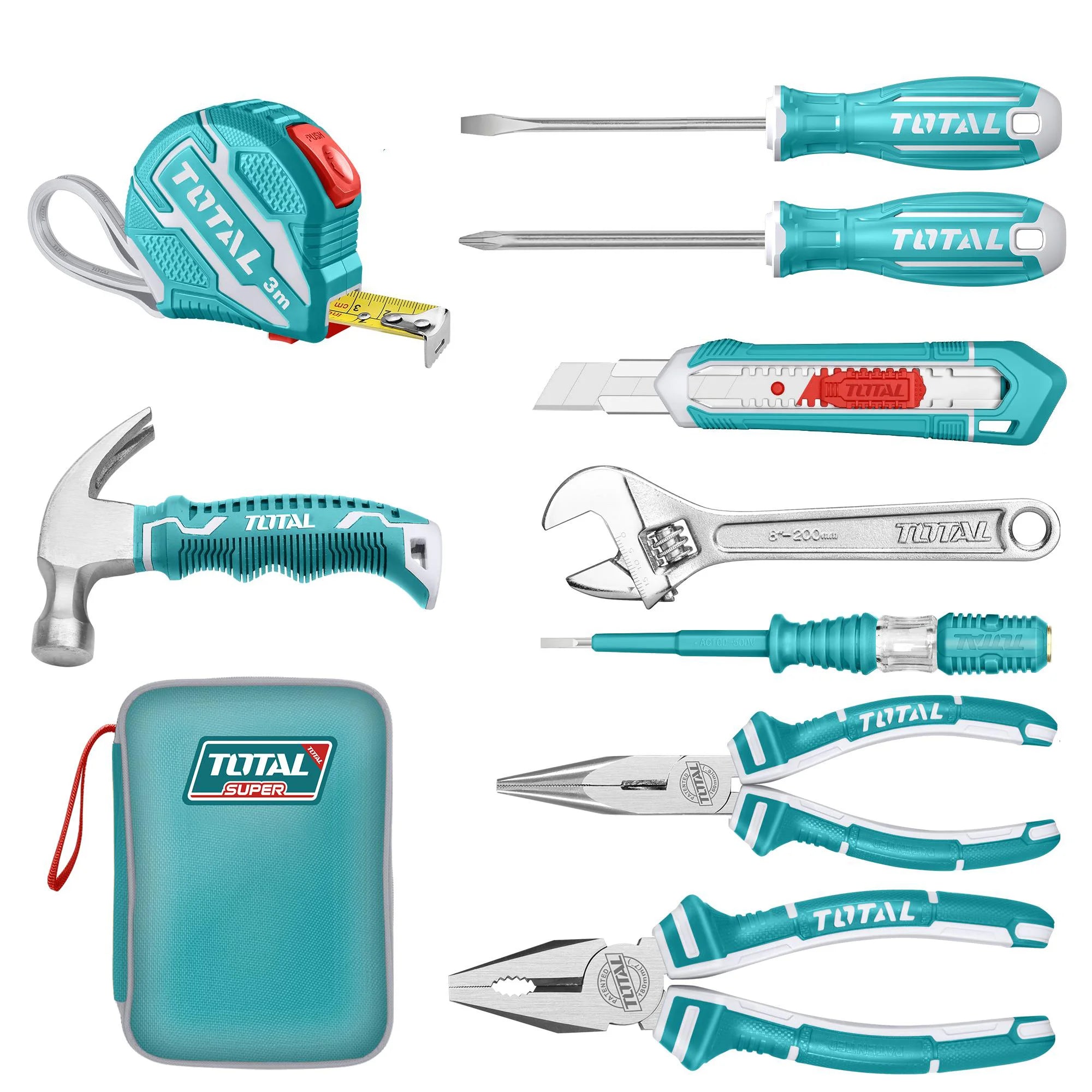 9-delni set ročnega orodja (THKTHP90097) TOTAL