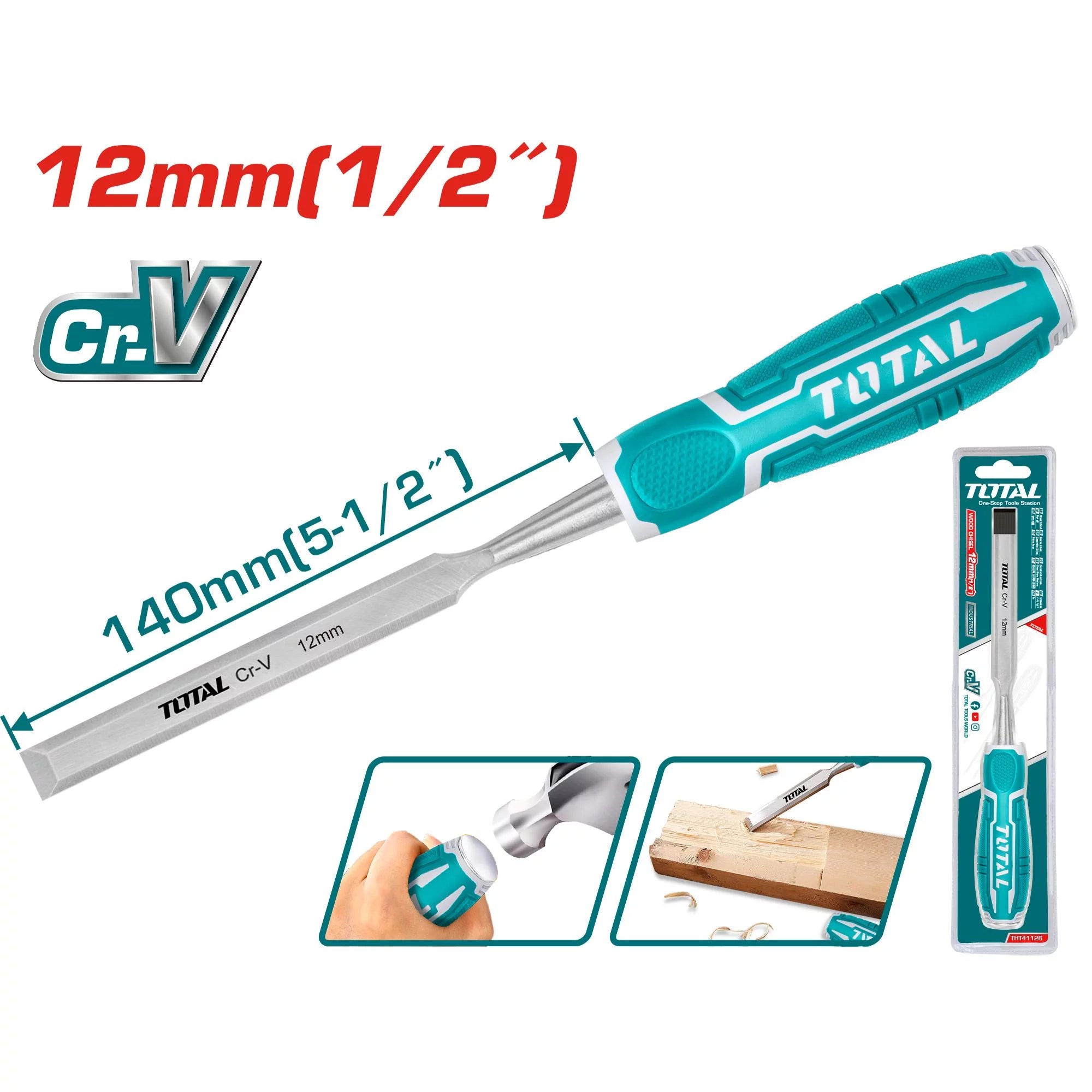 Dleto za les 12mm / INDUSTRIAL (THT41126) TOTAL