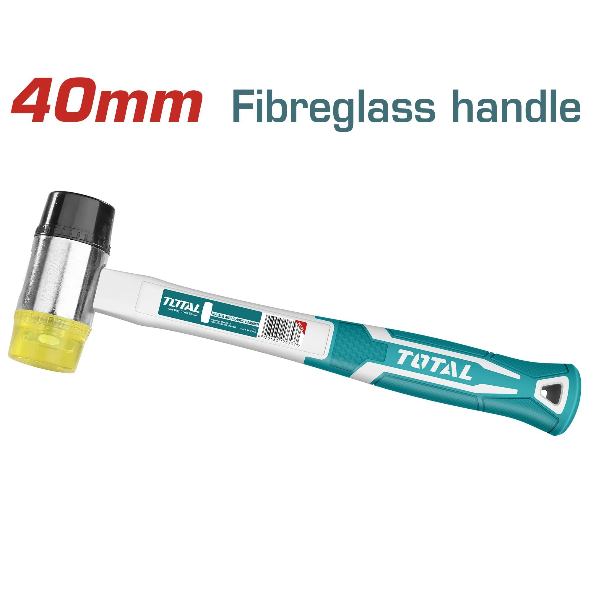 Gumijasto in plastično kladivo 40mm (THT77406) TOTAL