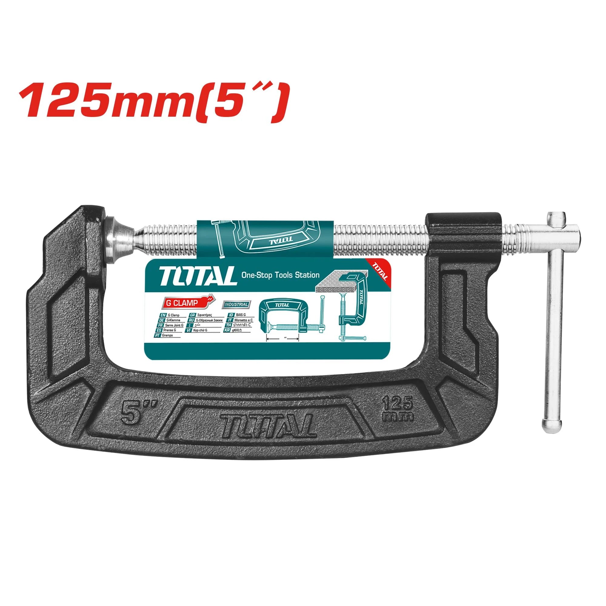 Spona G objemka 125mm / INDUSTRIAL (THT13151) TOTAL