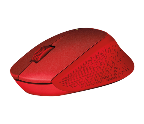 Miška Logitech M330 Silent Plus, rdeča