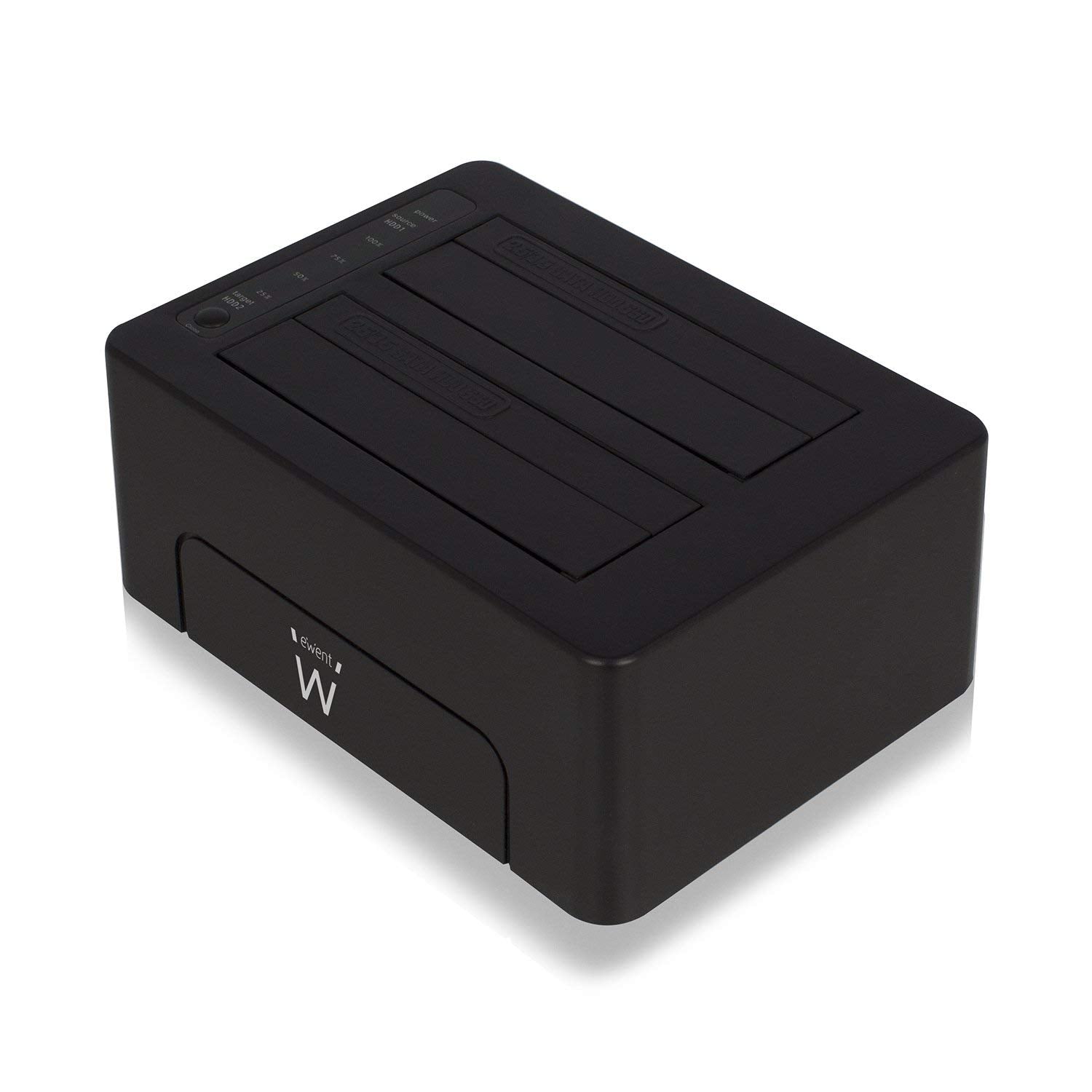 Postaja za HDD/SSD, 2x 2.5"/3.5", SATA v USB 3.1, črna, Ewent EW7014