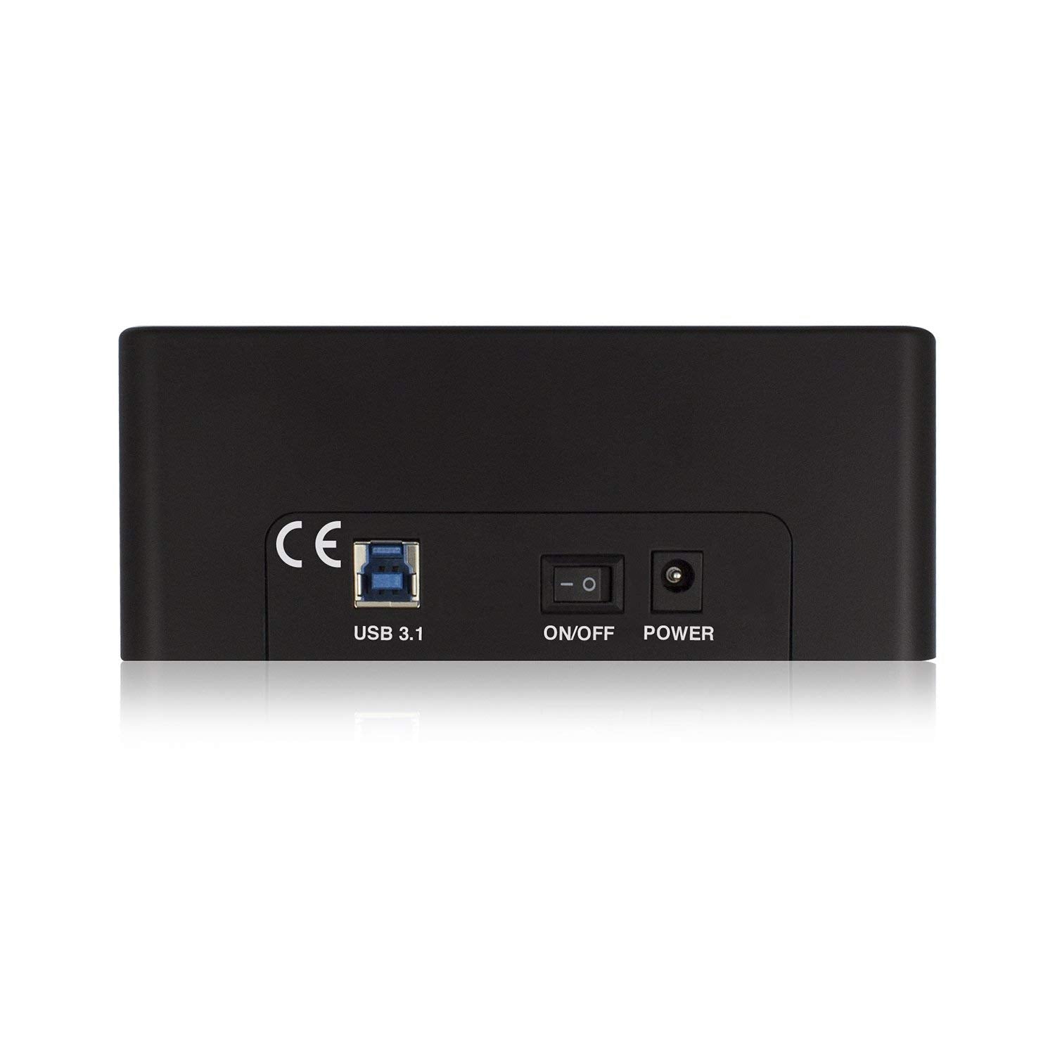 Postaja za HDD/SSD, 2x 2.5"/3.5", SATA v USB 3.1, črna, Ewent EW7014