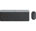 Tipkovnica in miška Logitech Slim Wireless Combo MK470, grafitna barva, SLO