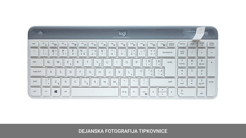 Tipkovnica in miška Logitech Slim Wireless Combo MK470, bela, SLO g.