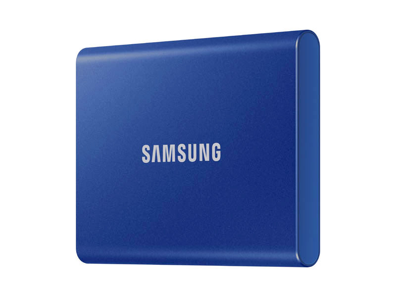 Zunanji SSD 2TB Type-C USB 3.2 Gen2 V-NAND UASP, Samsung T7, moder (MU-PC2T0H/WW)