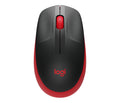 Miška Logitech M190 Wireless, rdeča