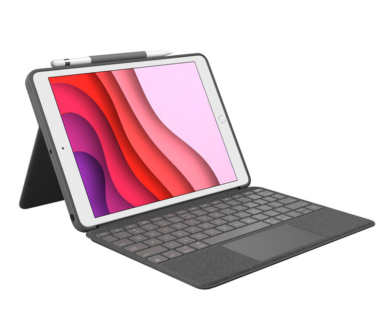 Ovitek s tipkovnico Logitech COMBO TOUCH, za iPad 10.2" (7., 8. in 9. gen.), SLO g.