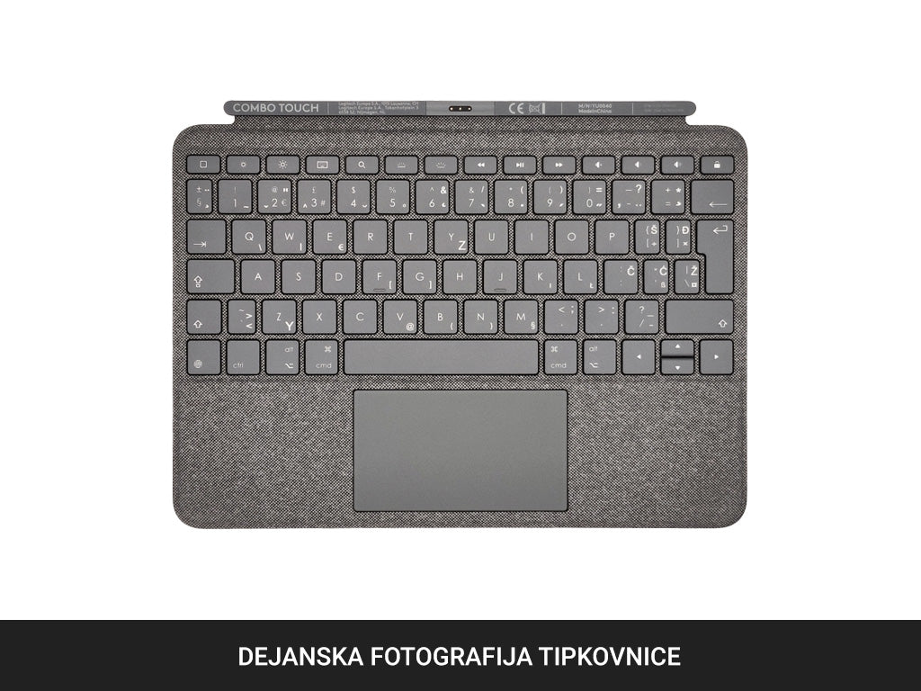 Ovitek s tipkovnico Logitech COMBO TOUCH, za iPad Pro 12.9" (5.  in 6. gen.) , SLO g.
