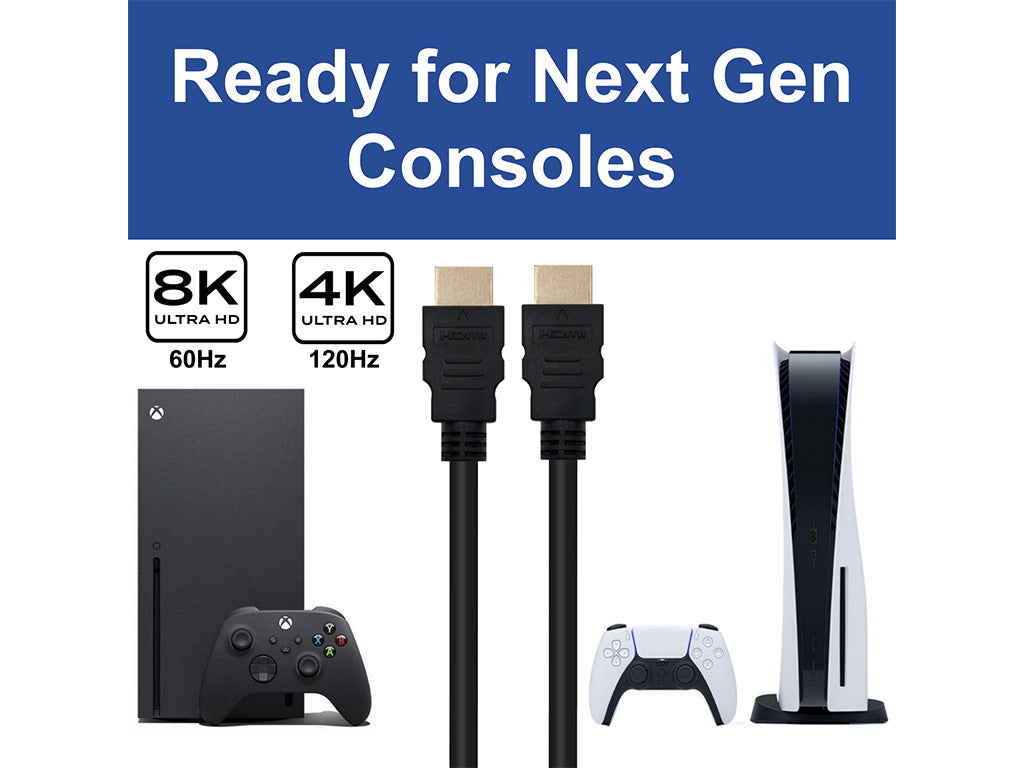 Kabel Ultra High Speed HDMI 2.1, 8K 60Hz, M/M, Ethernet, 1m, črn, Ewent EC1320