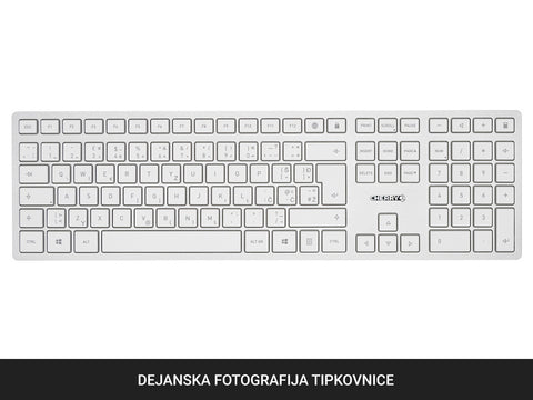Tipkovnica in miška Cherry DW 9100 SLIM, Bluetooth, bela, USB, UK SLO g.