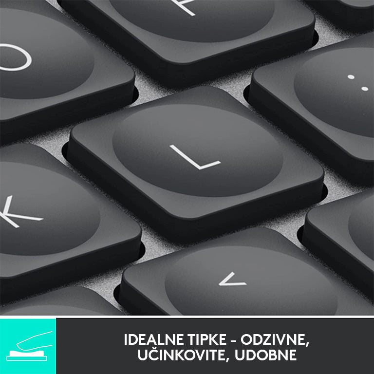 Tipkovnica Logitech MX Keys Mini, grafitna barva, SLO g.