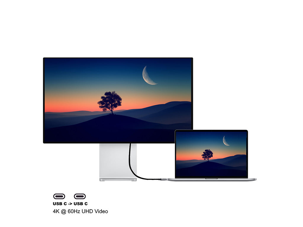 Kabel USB-C v USB-C, USB 3.2 Gen1, 10Gbps, 60W, 4K @ 60Hz, 1m, črn, Ewent