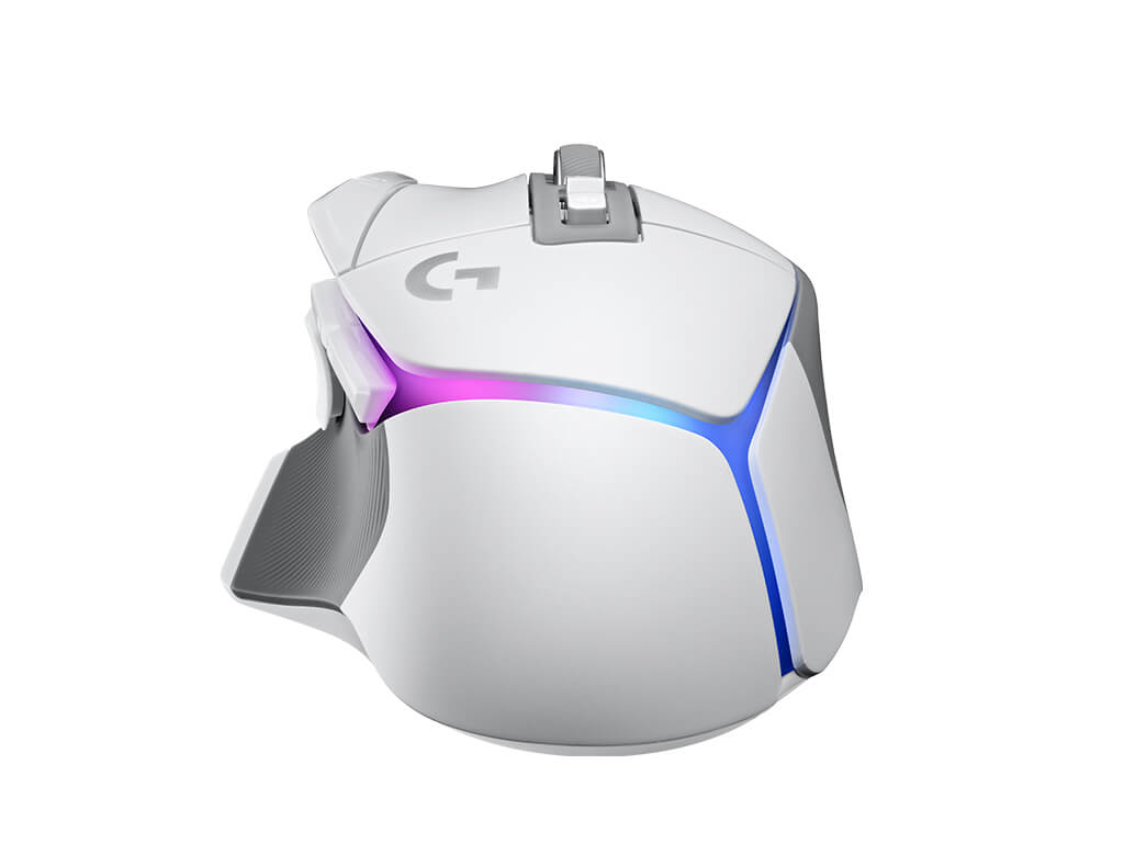 Miška Logitech G502 X PLUS, Wireless, RGB, bela, Premium