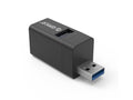 USB hub s 3 vhodi, 1x USB 3.0, 2x USB 2.0, Alu črn, ORICO MINI-U32L
