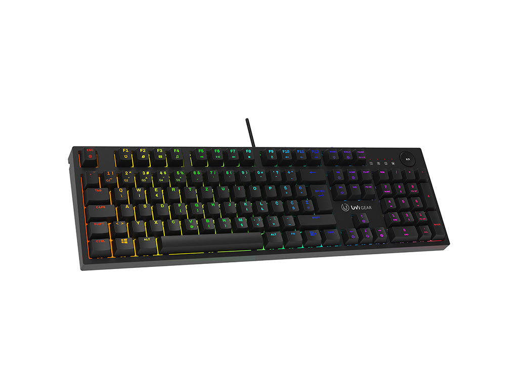 Tipkovnica UVI PRIDE V2, optična clicky stikala, RGB, USB, SLO