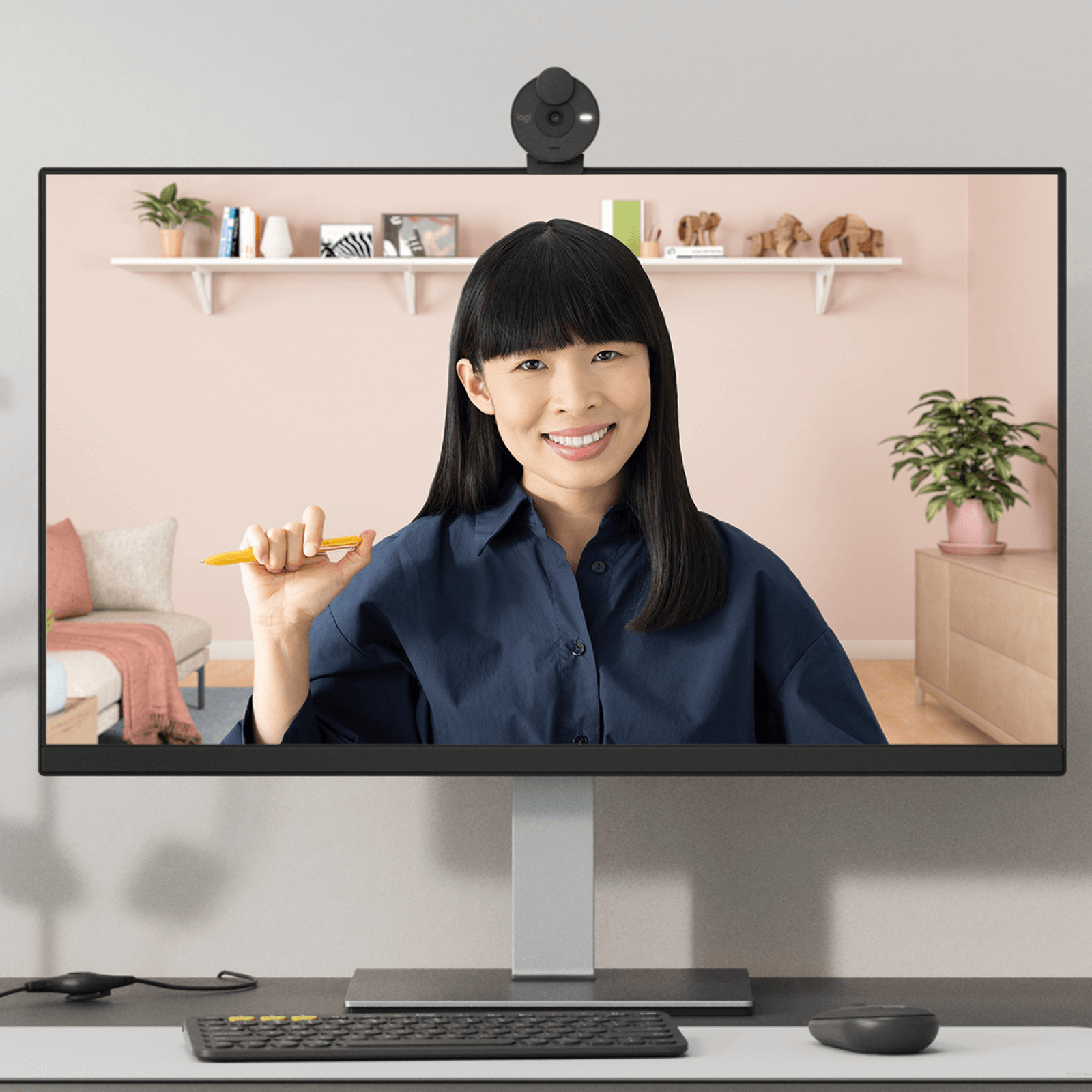 Kamera Logitech Brio 300, grafitna, USB
