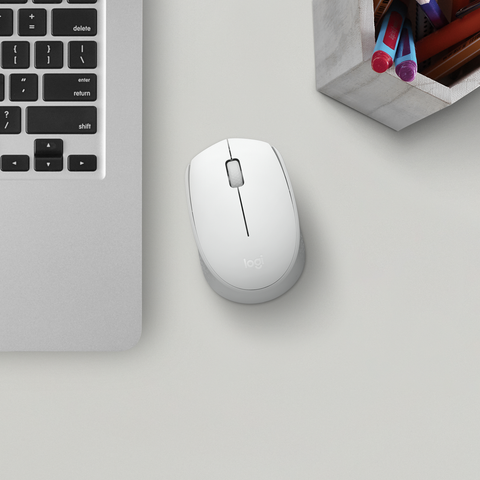 Miška Logitech M171 Wireless, bela